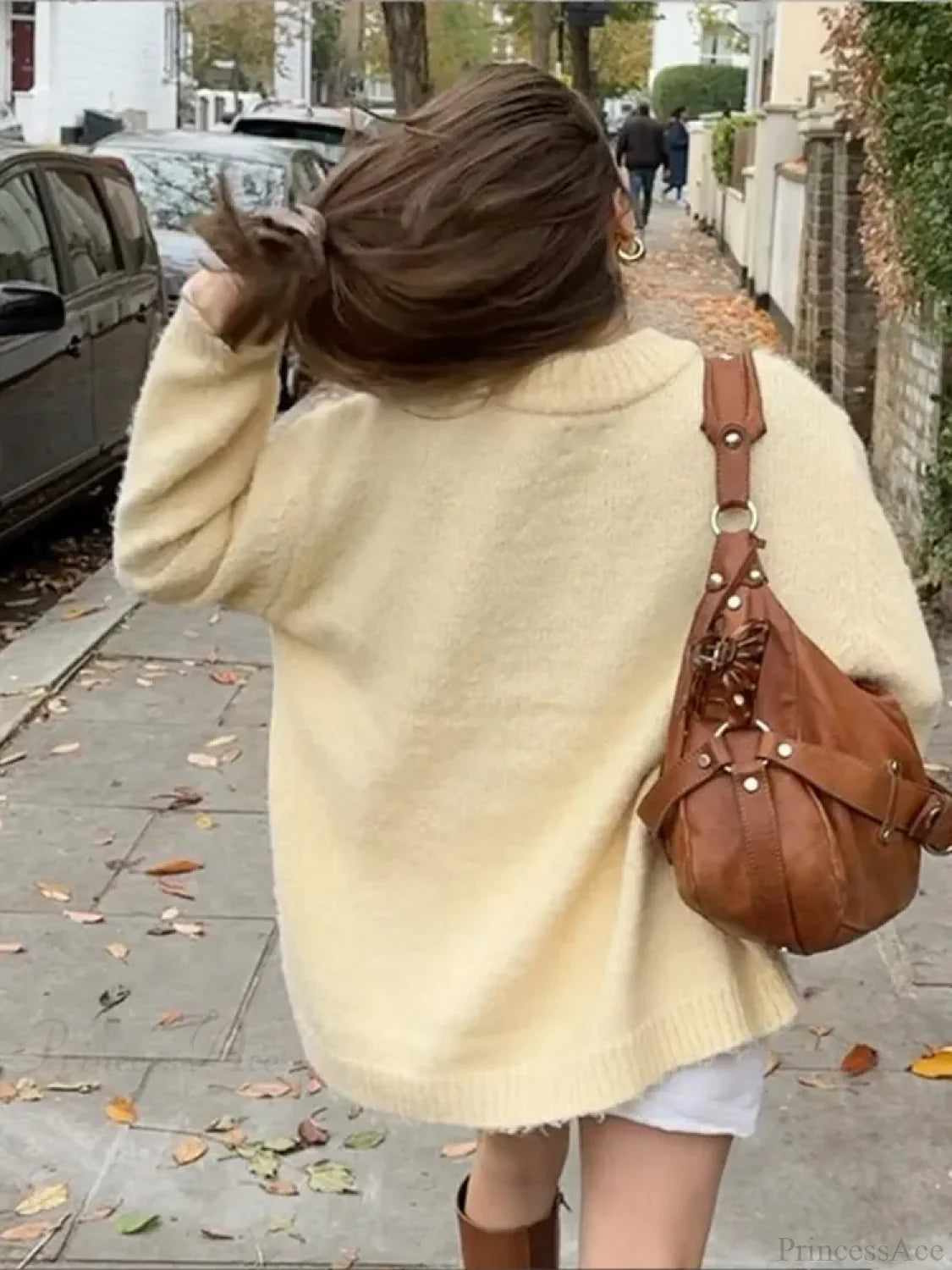 Solid Color Long Sleeve Pullover Sweater