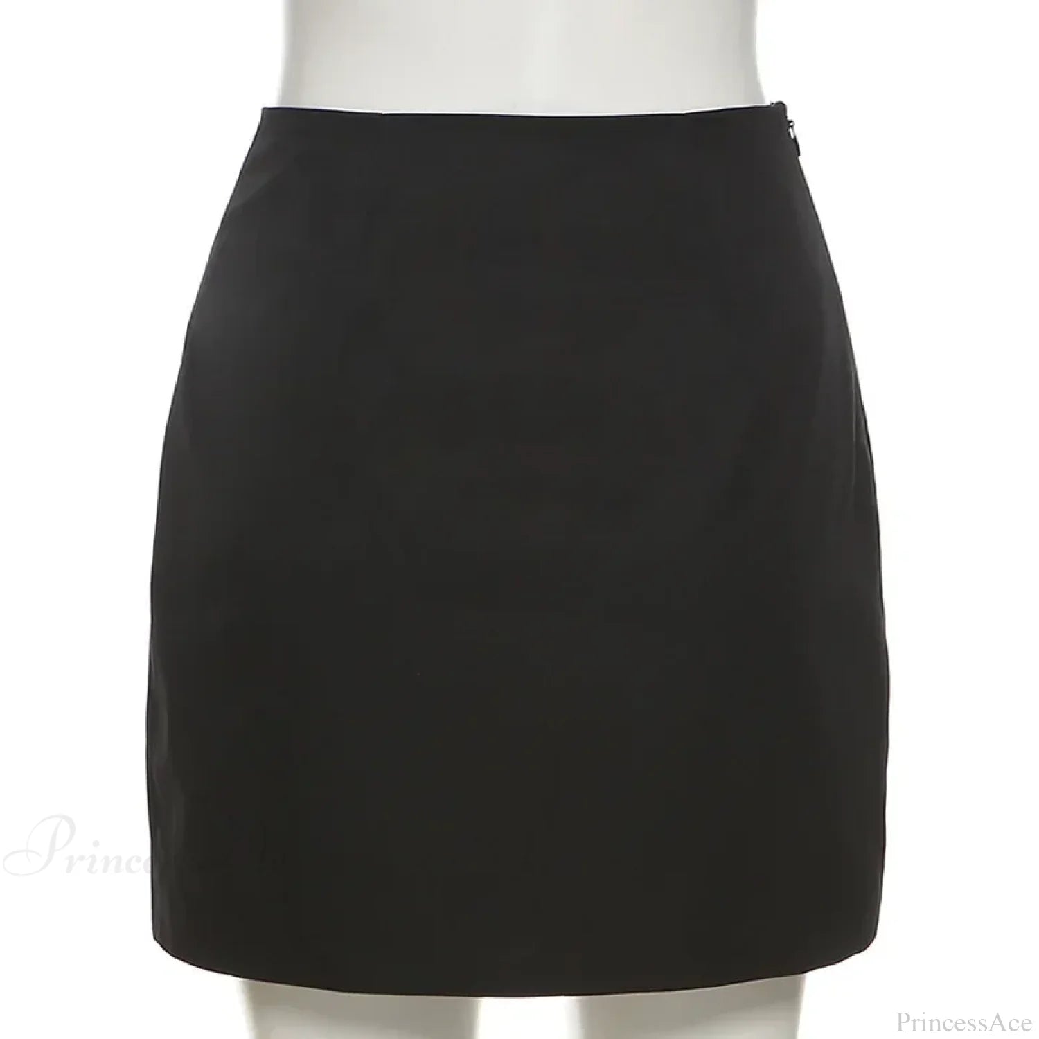 Solid Color Slim Split Mini Skirt