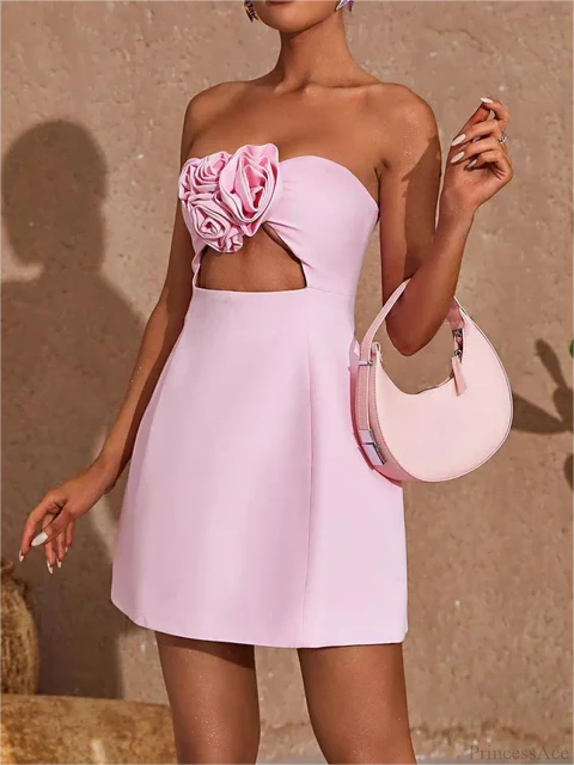 Solid Off-Shoulder Mini Dress minidress-250223