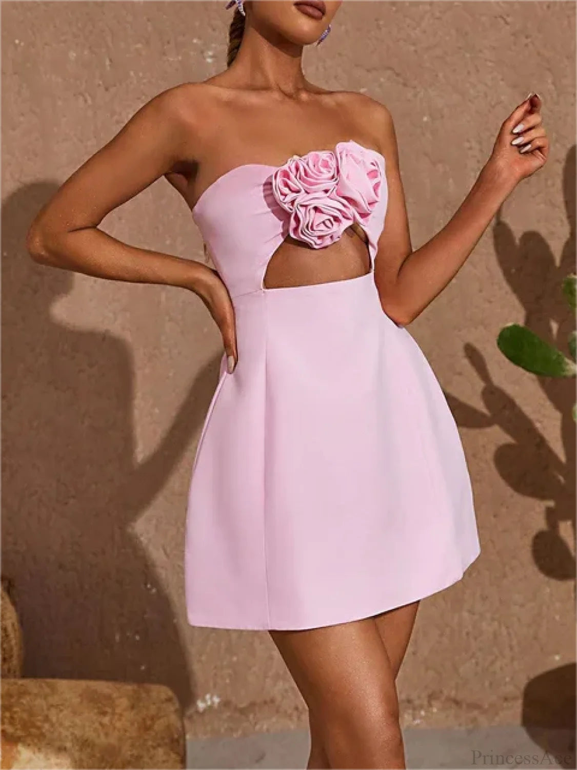 Solid Off-Shoulder Mini Dress minidress-250223