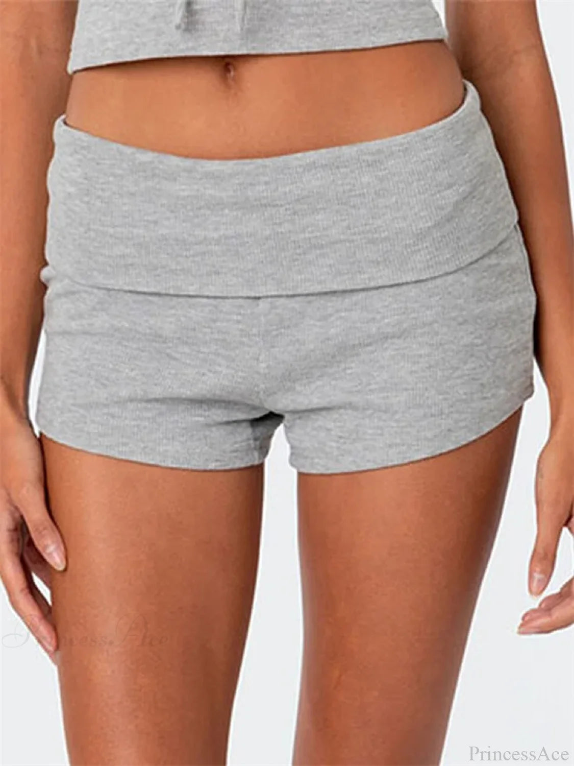 Solid Striped Pajama Sleep Short grey / S short-250223