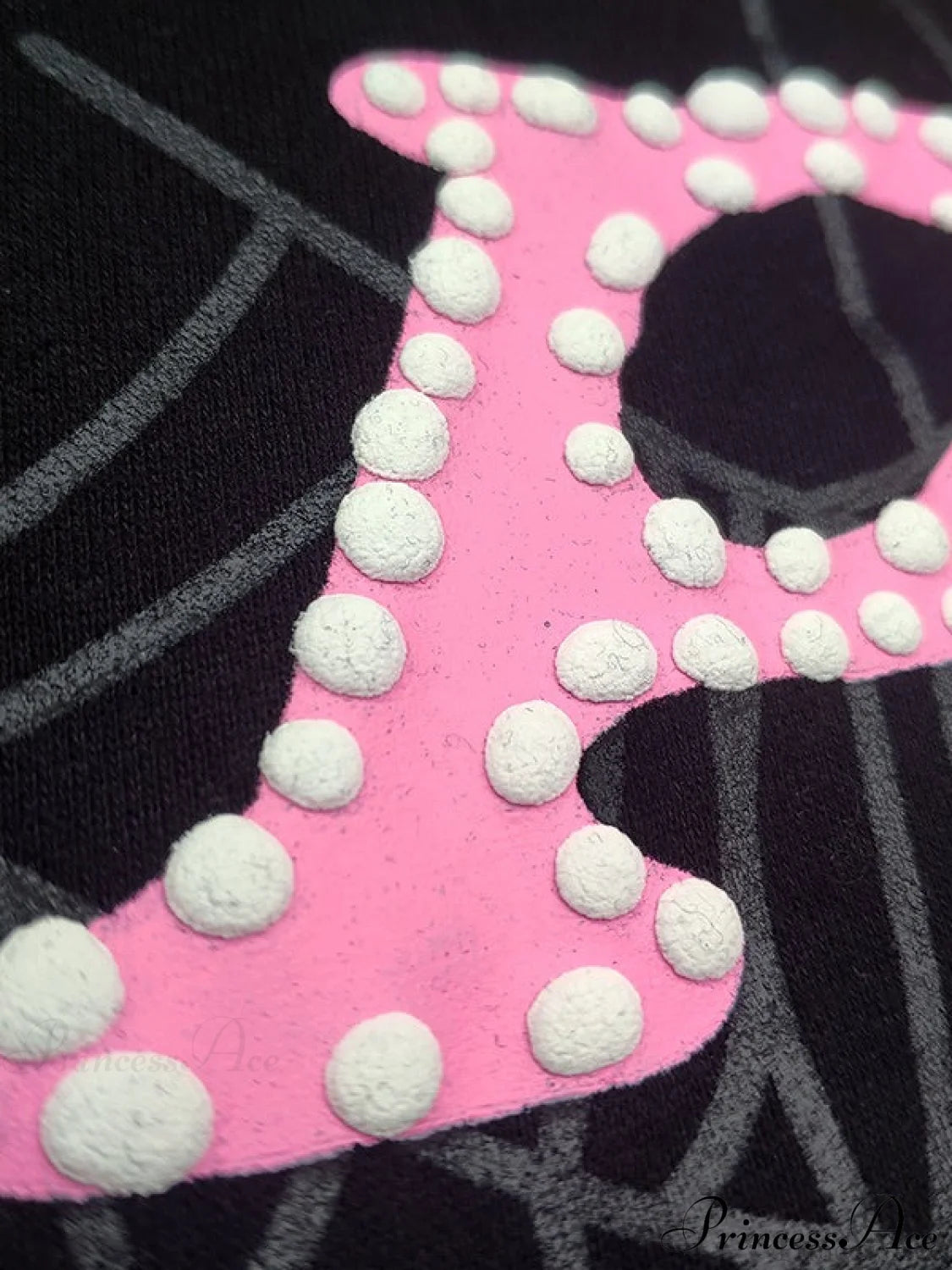 Spider Web Letter Print Fleece Cotton Thick Hoodie