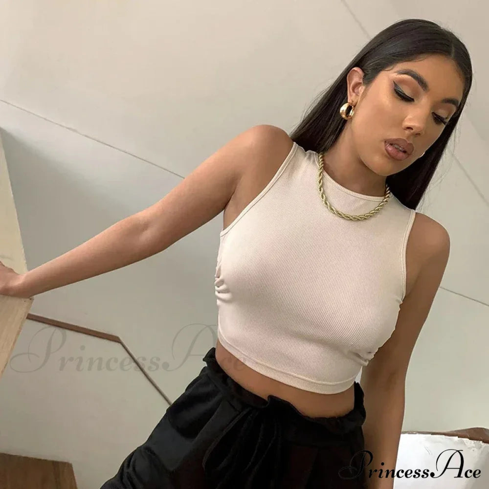 Sports Underwear Drawstring Lace Up Cross Back Yoga Elastic Sexy Fitness Suspender Tank Top White /