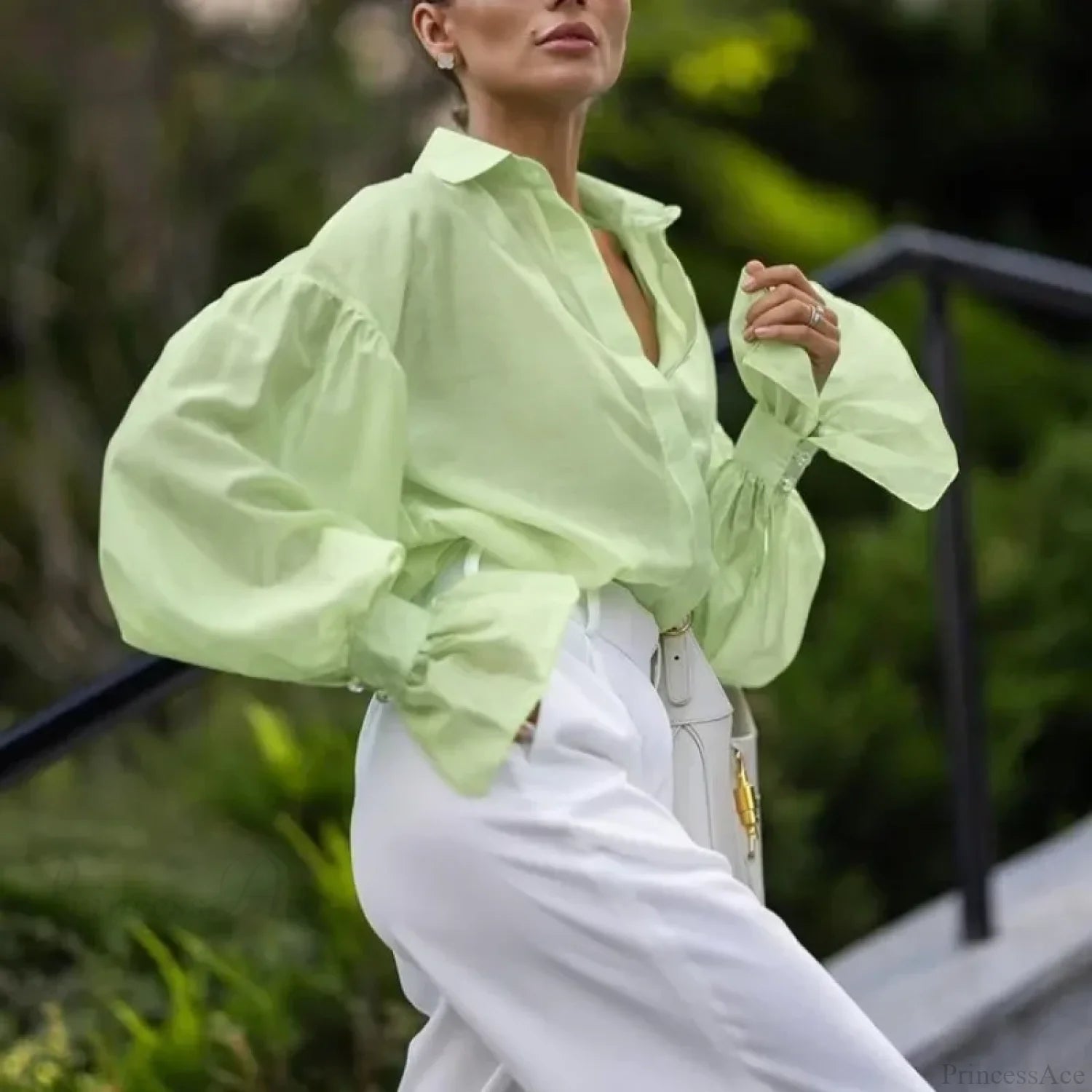 Spring Office Casual Blouse blouse-250223