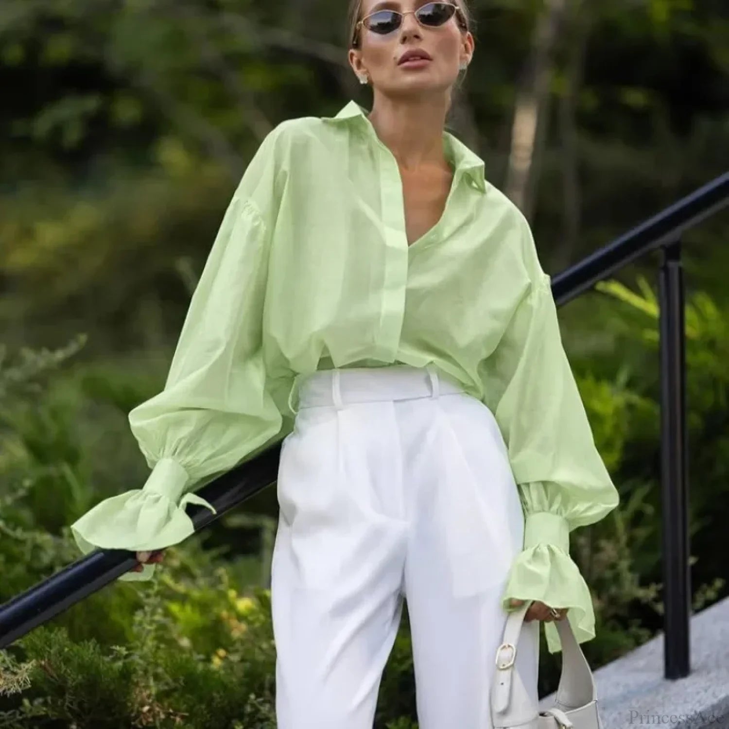 Spring Office Casual Blouse blouse-250223