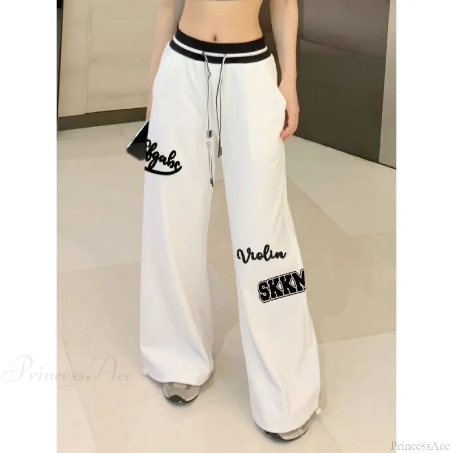 Spring White Gyaru Pants