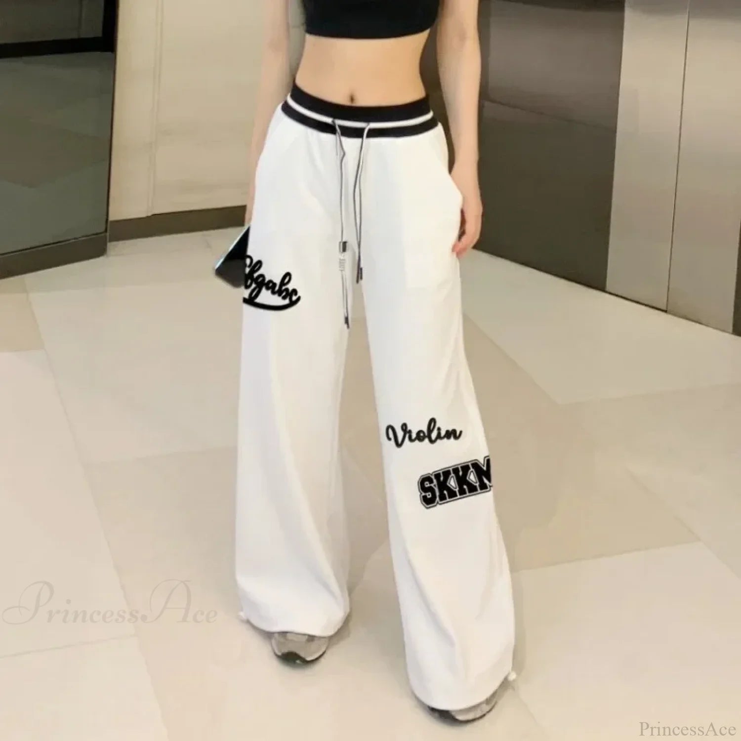 Spring White Gyaru Pants