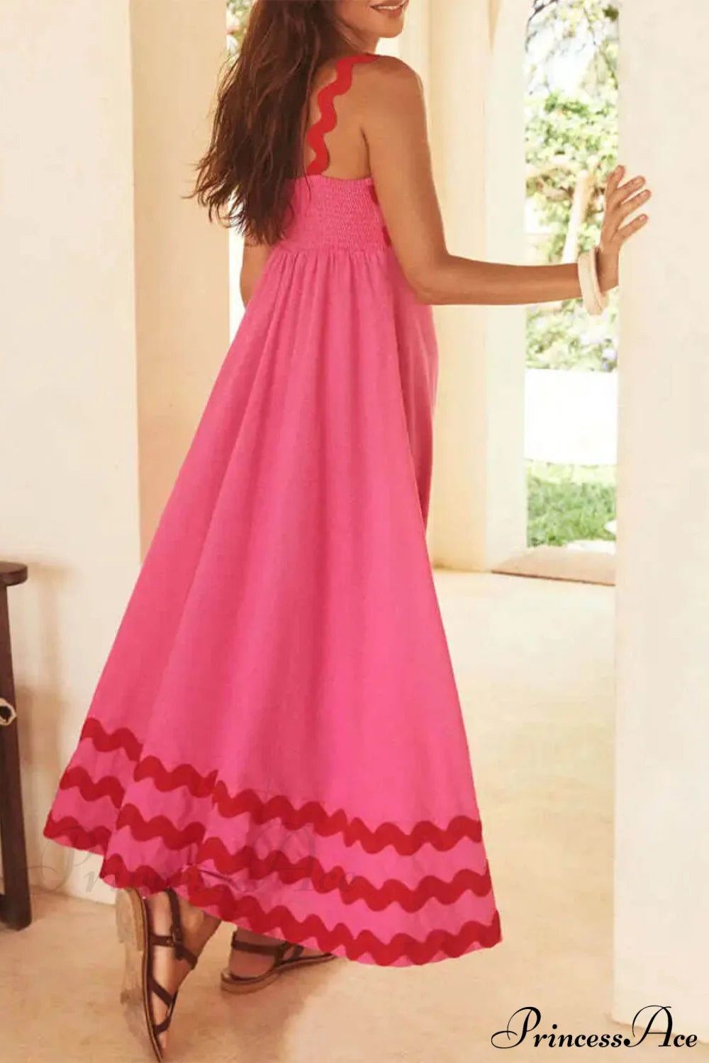 Square Neck Stylish Strap Maxi Dress Dresses