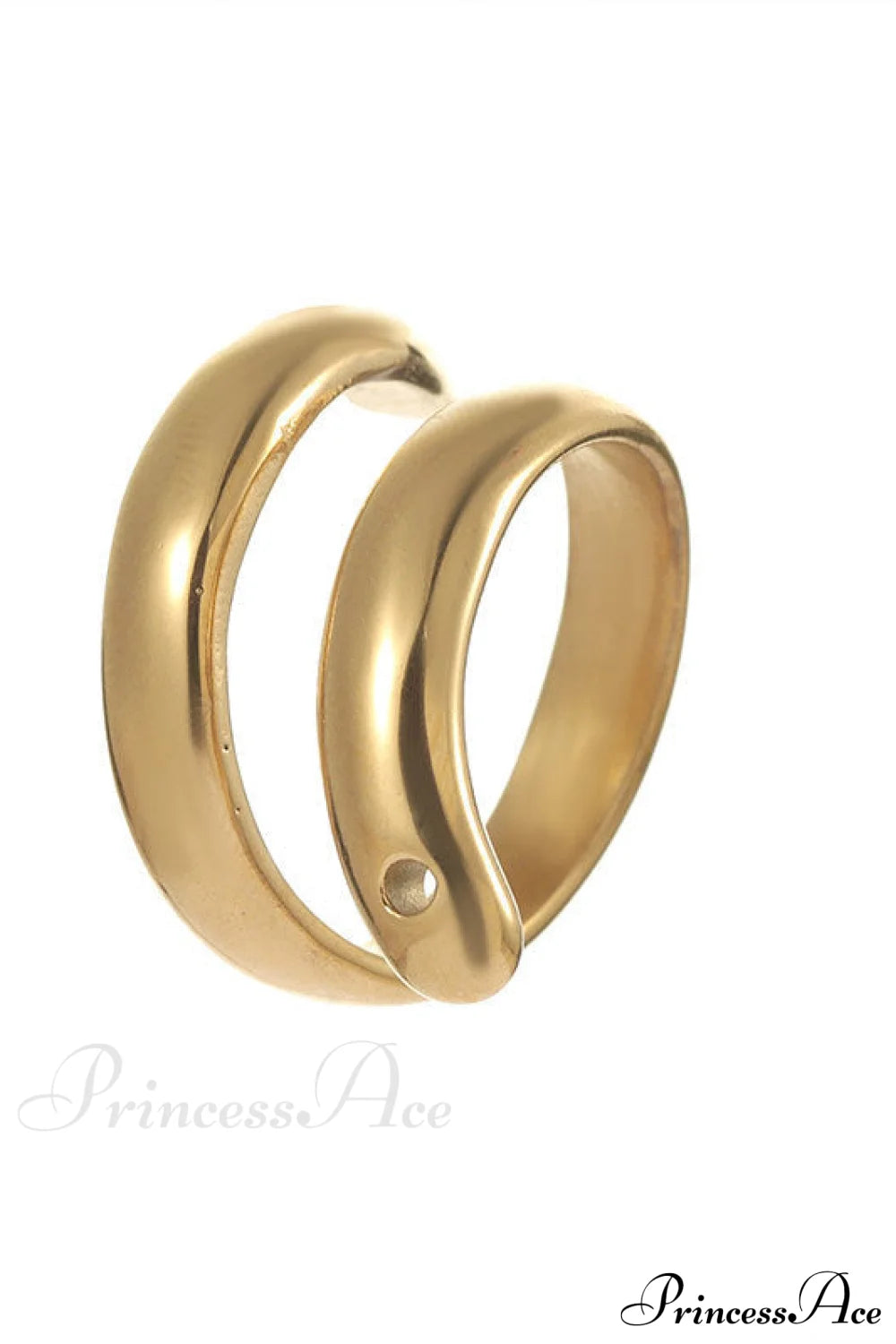 Stainless Steel Exaggerated Serpentine Cast Ring