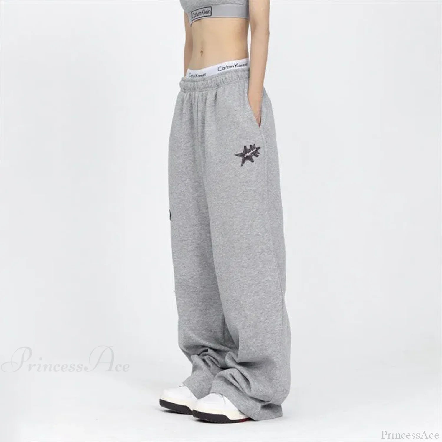Stars Embroidery Pants Pants