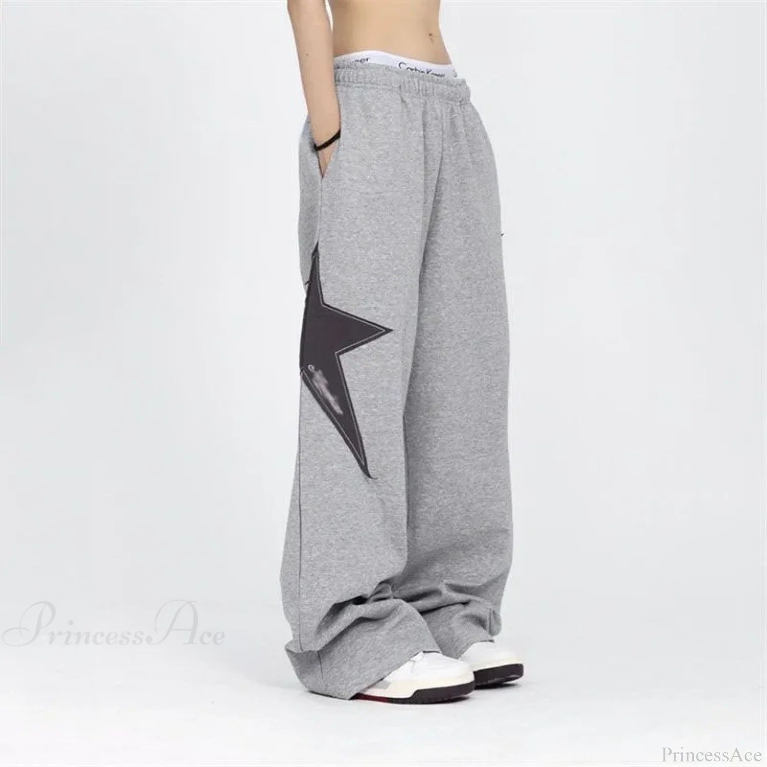 Stars Embroidery Pants Pants