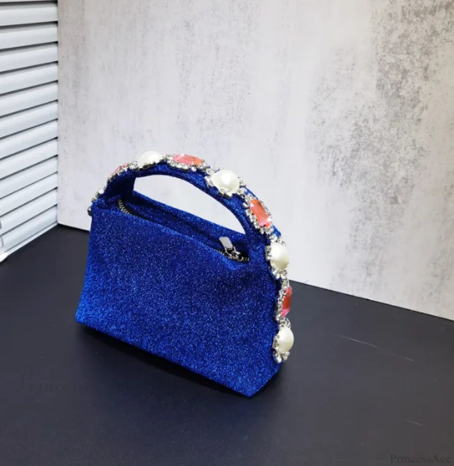 Stones Silk Phone Handbag Wristlet blue 2 wristlet-250126