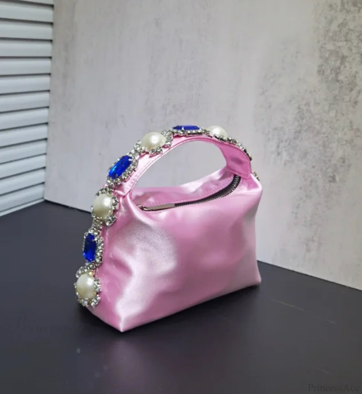 Stones Silk Phone Handbag Wristlet pink 2 wristlet-250126