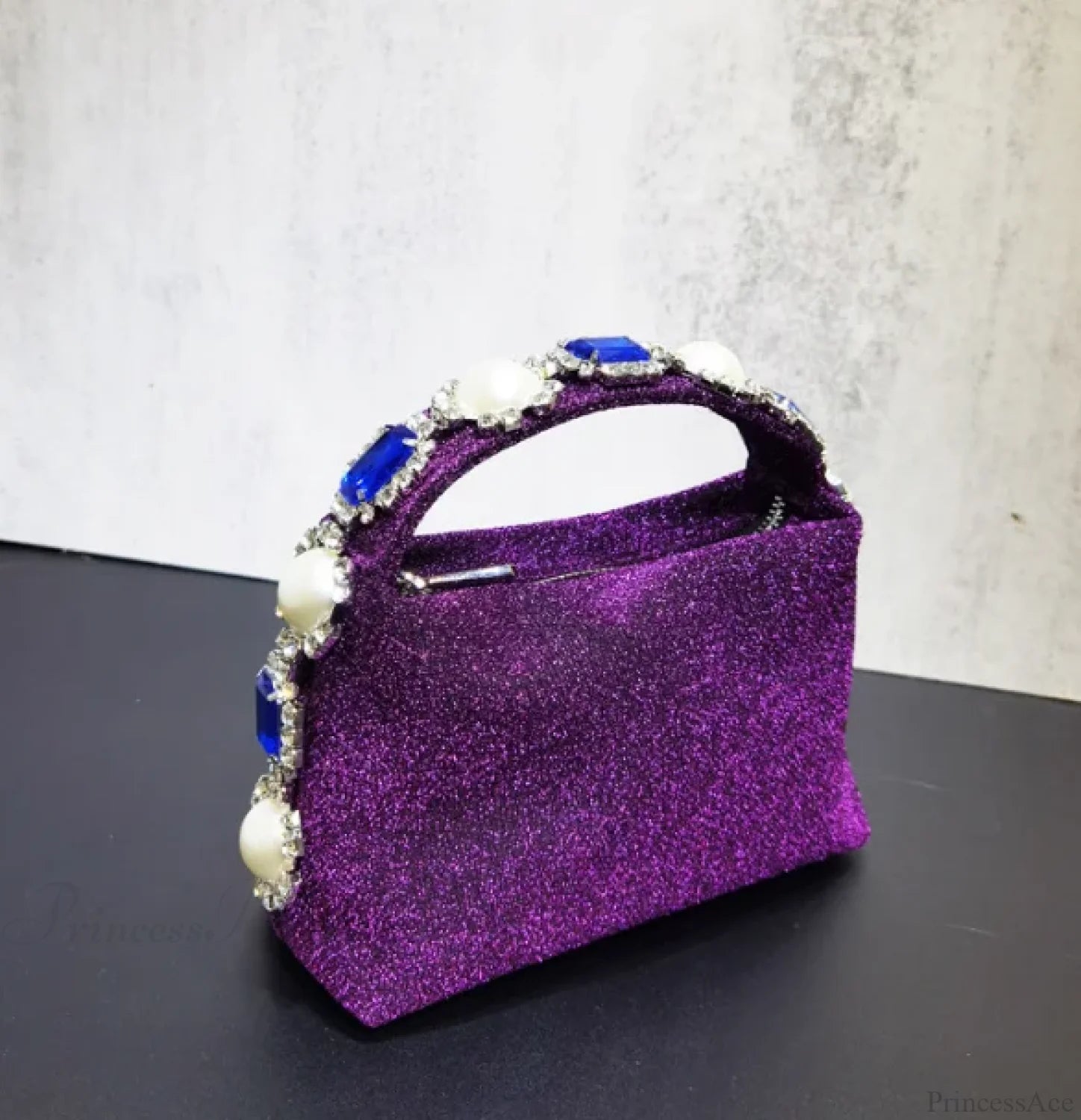 Stones Silk Phone Handbag Wristlet purple 2 wristlet-250126
