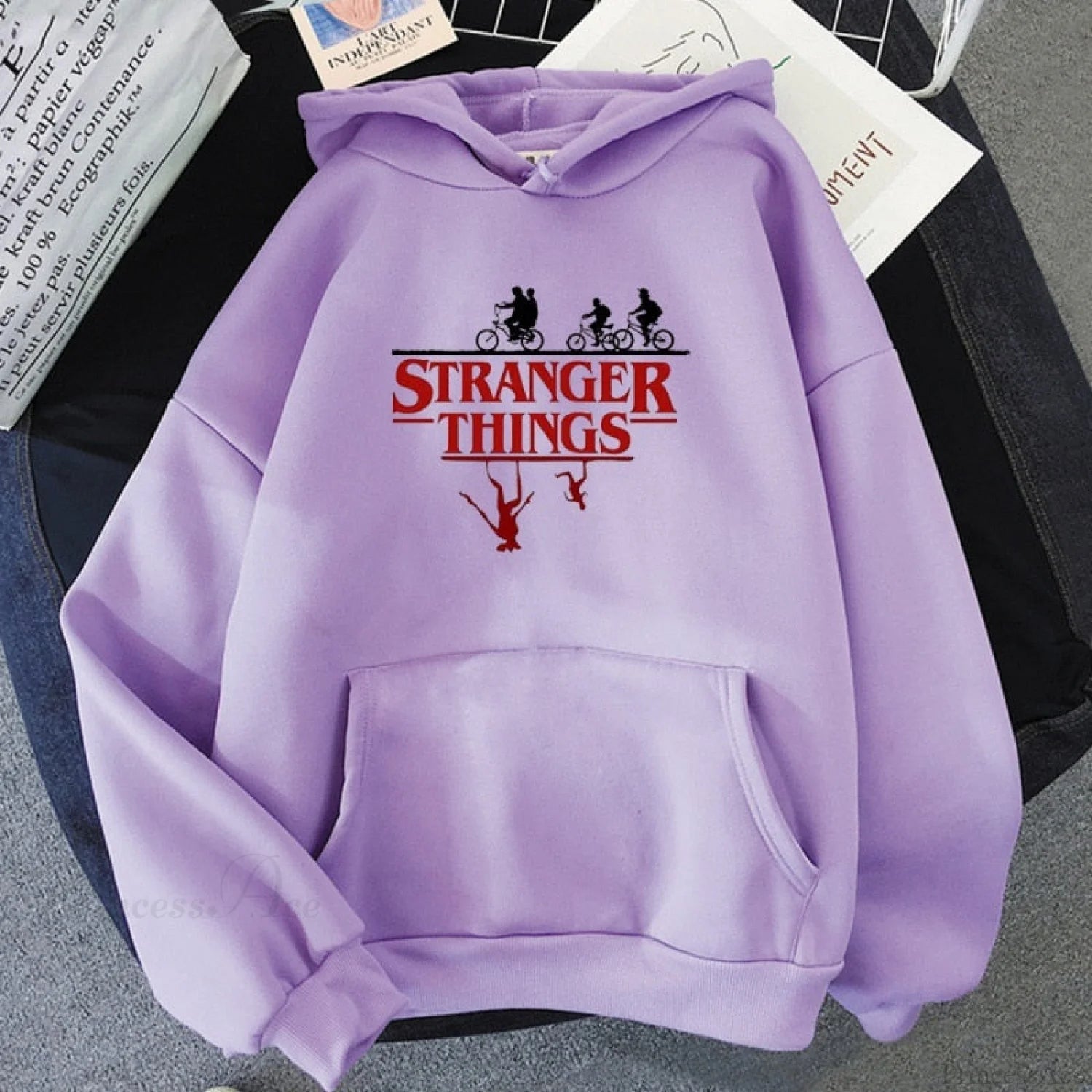 Stranger Things Anime Print Hoodies Sweatshirts & Hoodies-L