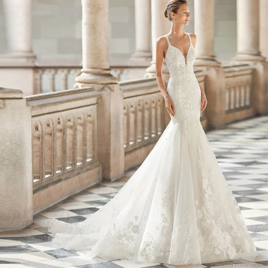 Strapless Lace Mermaid Bridal Wedding Dress weddingdress-250223