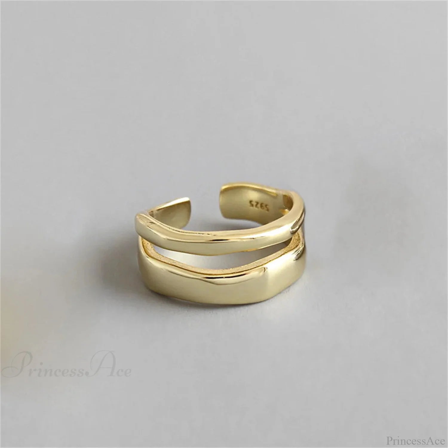 Stylish Silver Simple Gothic Ring sliver4