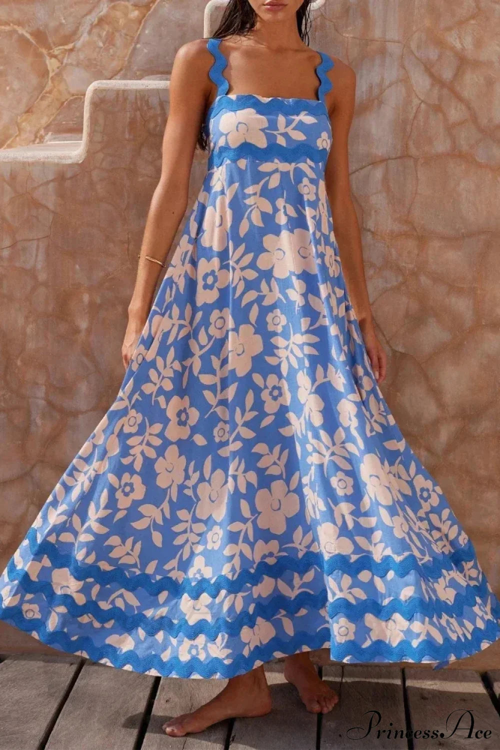 Summer Holiday Elegant Vintage Sling Long Maxi Boho Dress