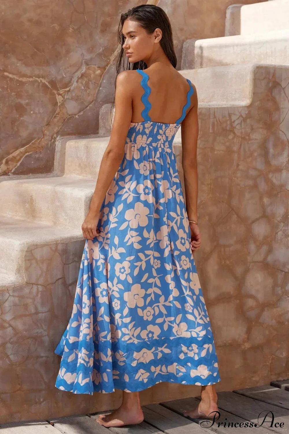 Summer Holiday Elegant Vintage Sling Long Maxi Boho Dress