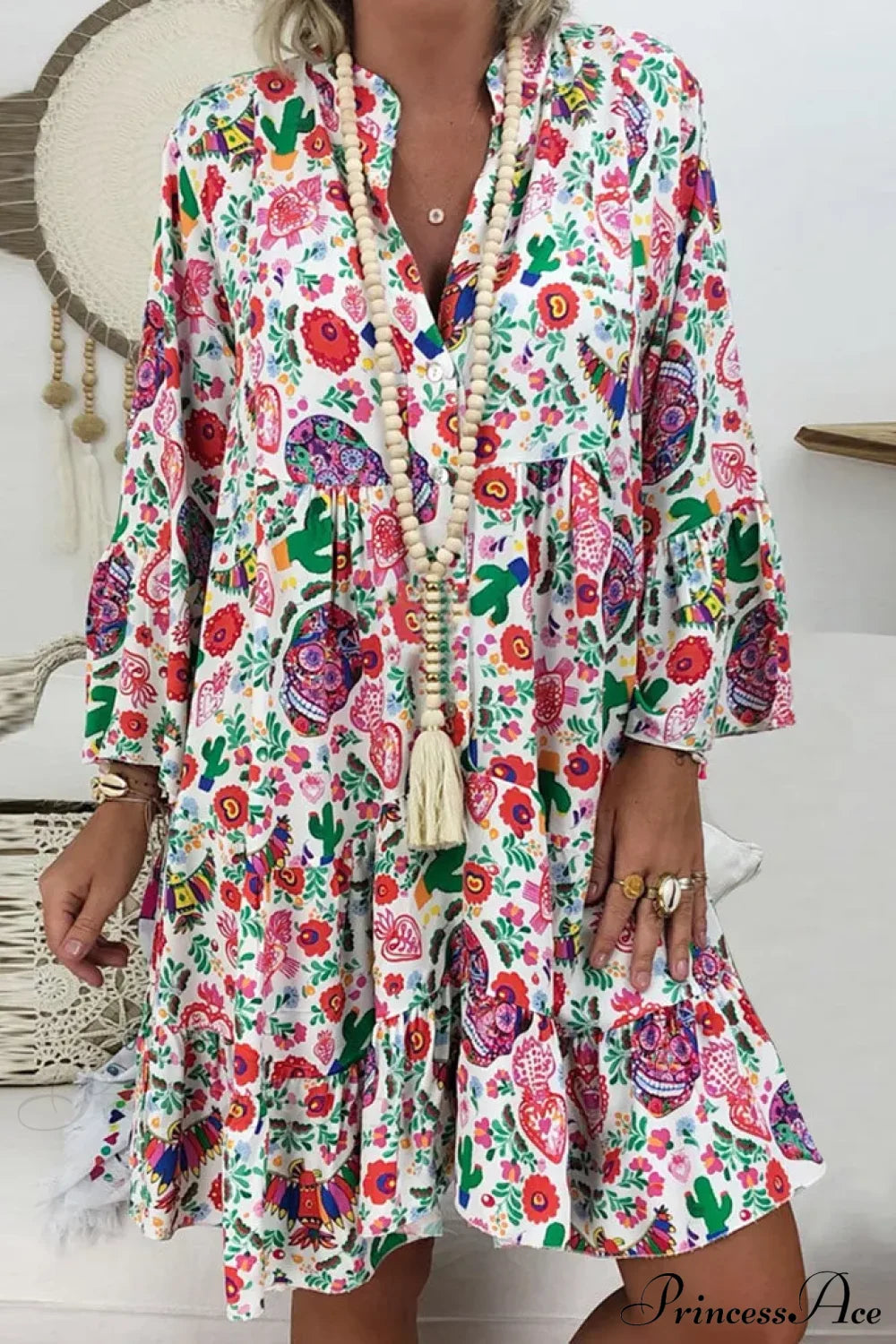 Summer Y2K Ladies Loose Bohemian Short Women’s Boho Dress