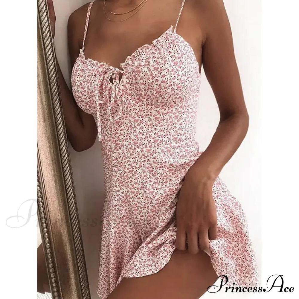 Women's Sundress Short Mini Dress Pink __stock:200 casual dresses clothes dresses refund_fee:1200