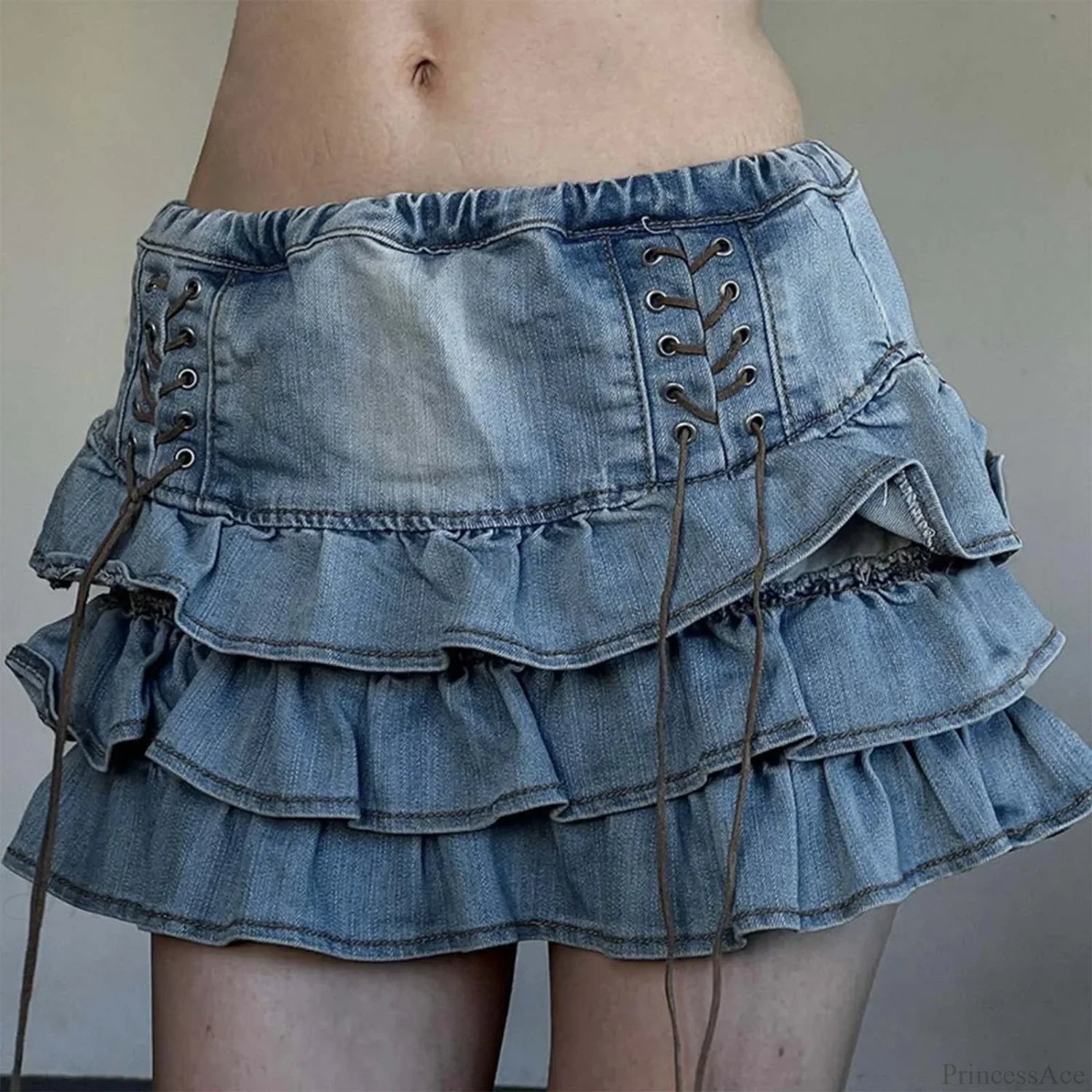 Sweet Kawaii A-Line Denim Skirt skirts-250223