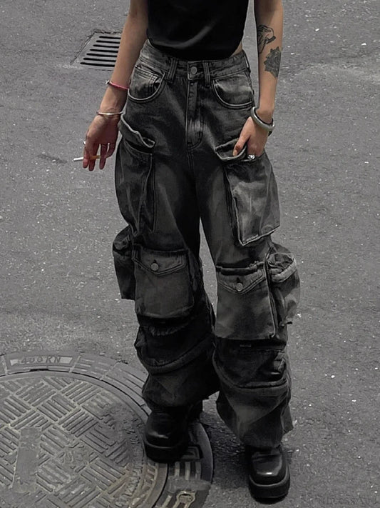 Tall-Street Mysterious Cargo Pant Black / S