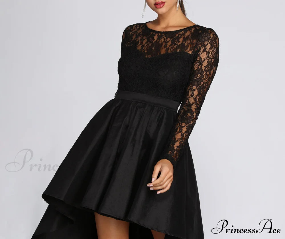 Tamia Lace Stylish Drama Dress S.o. Long Dresses