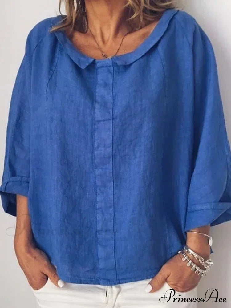 Tati Blouse Blue / S Tops & Blouses