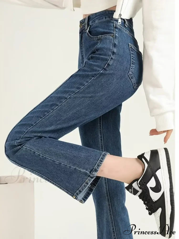 Teenagers Y2K Flare Fashion Autumn Baggy Vintage Harajuku Jean