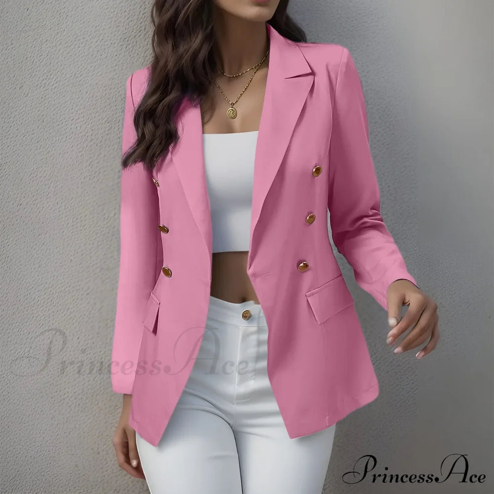 Temperament Lapel Long Sleeve Slim Overcoat Women’s Bomber Korean Winter Outer Warm Chic Stylish