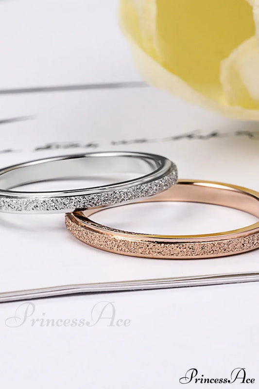 Titanium Steel Minimalist Simple Closed Rings