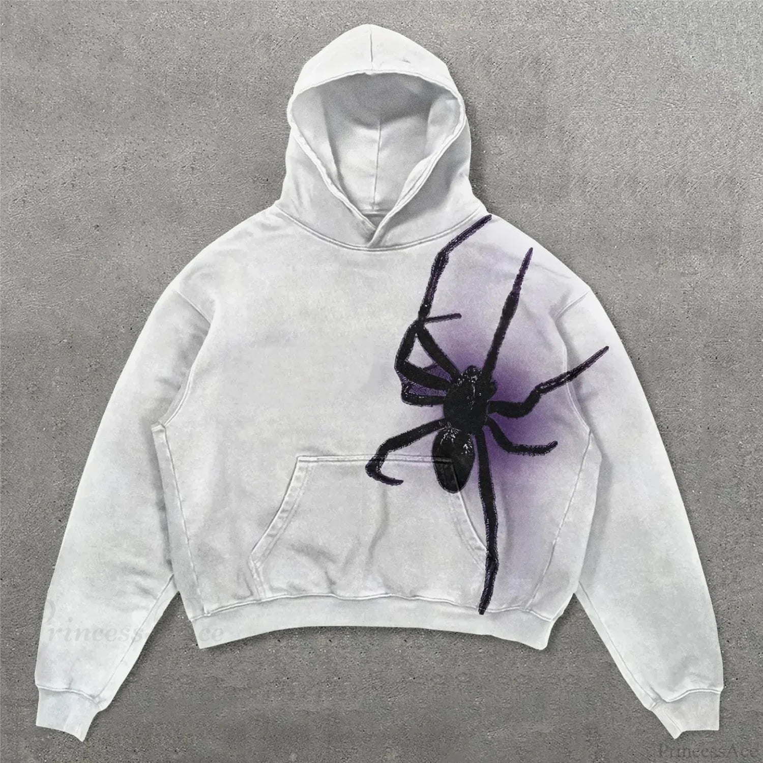 Two-Face Graphic Oversized Hoodie white1 / S