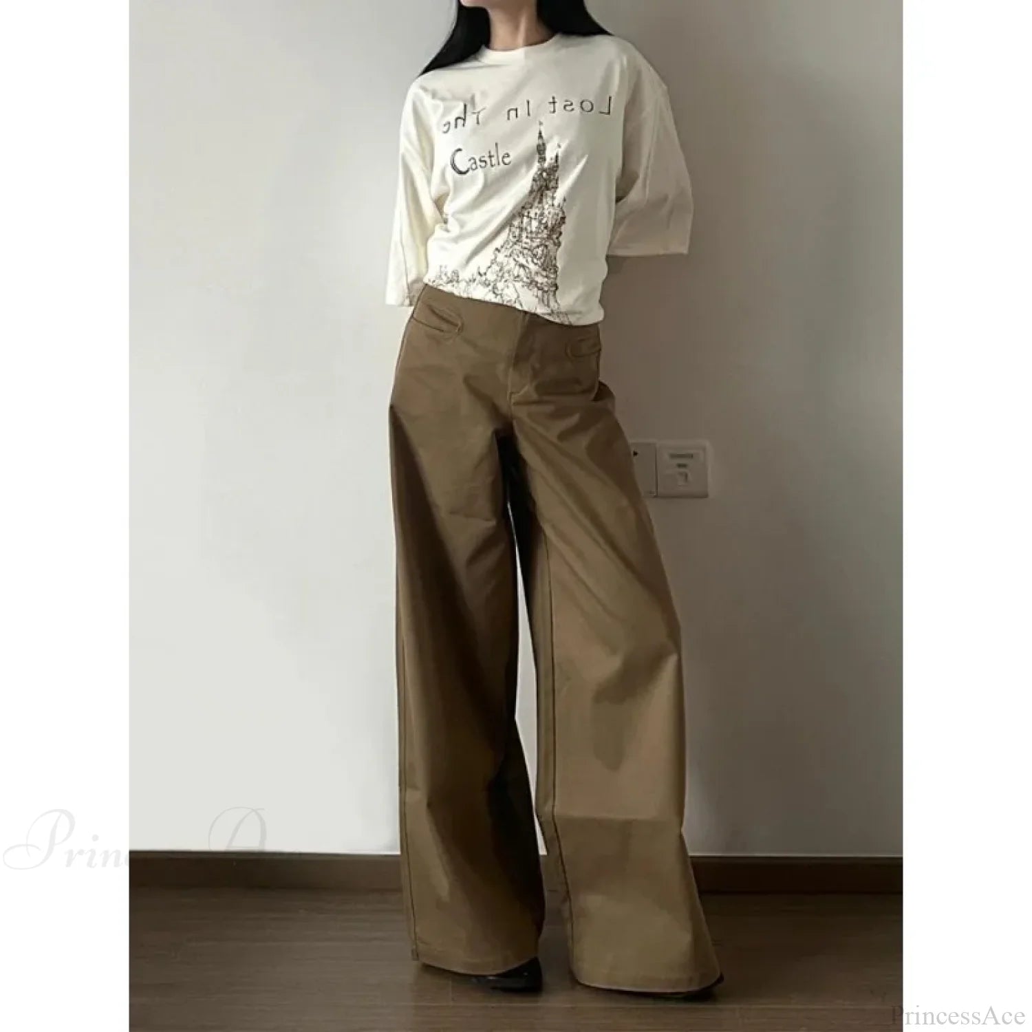 Vintage Denim Wide Leg Pants