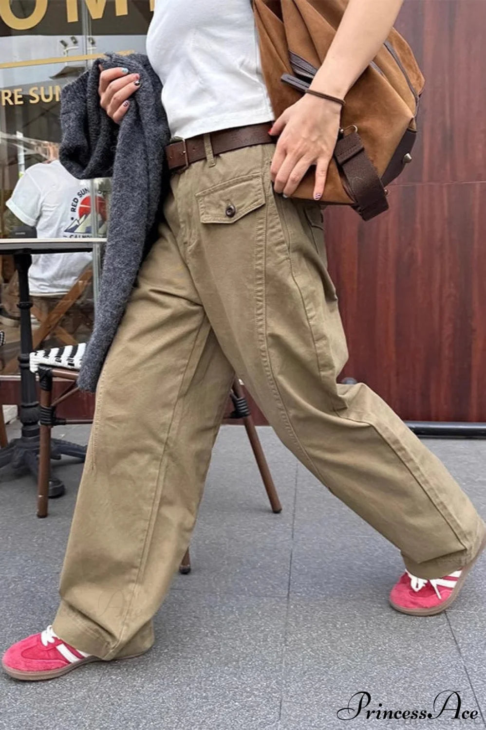 Vintage Draped Cuffed Cargo Pants