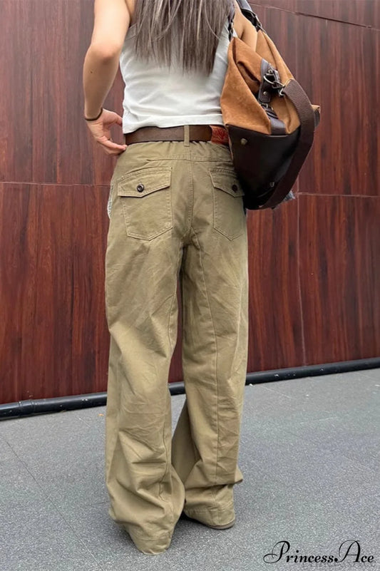 Vintage Draped Cuffed Cargo Pants