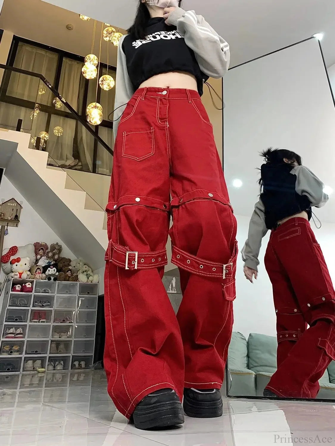 Vintage Gothic Merging Cargo Pant