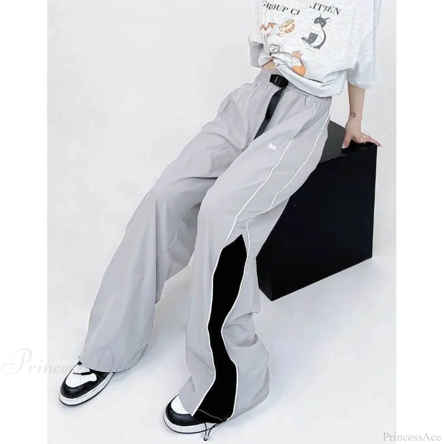 Vintage Jogging Sweatpants Wide Leg Pants