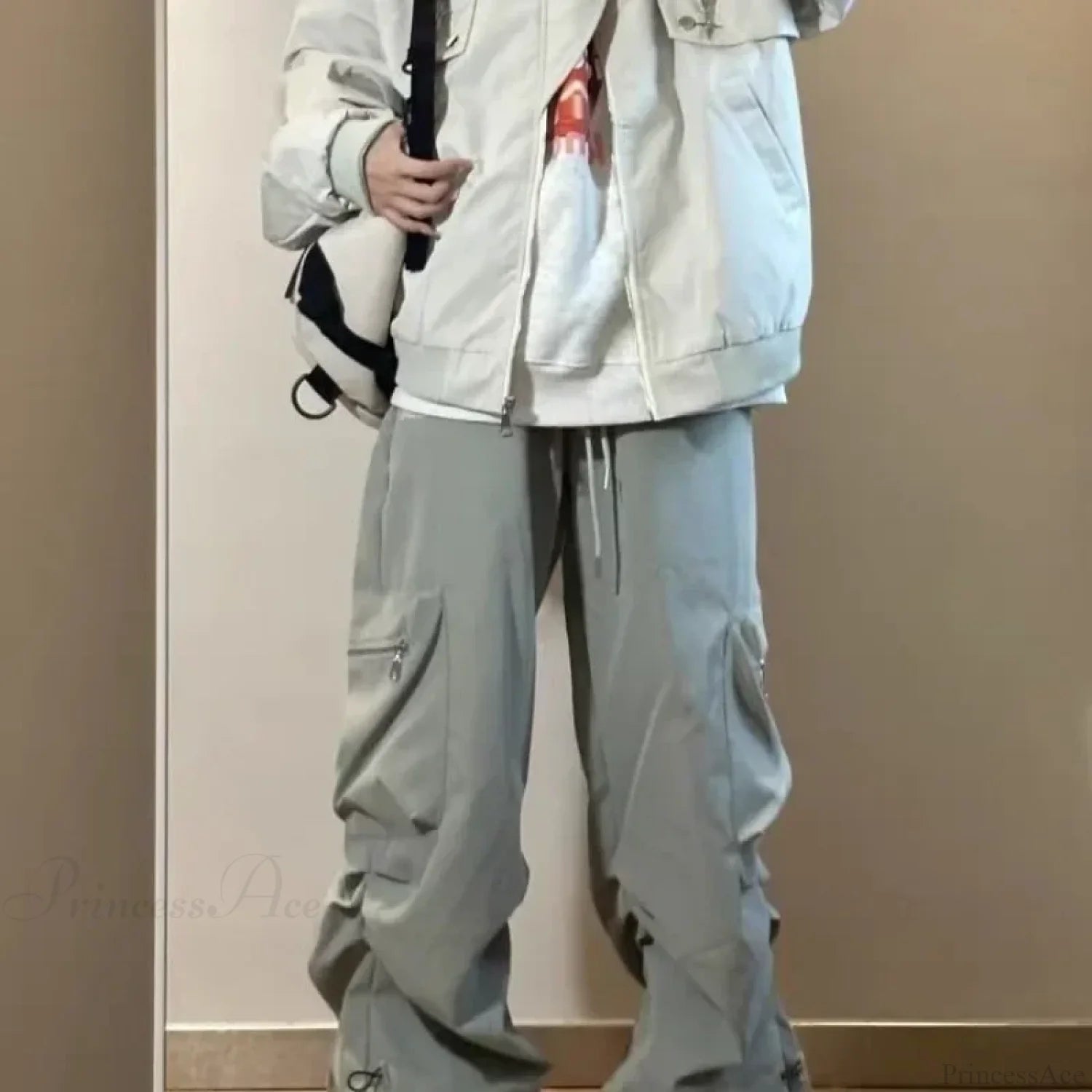 Vintage Pleated Cargo Pants