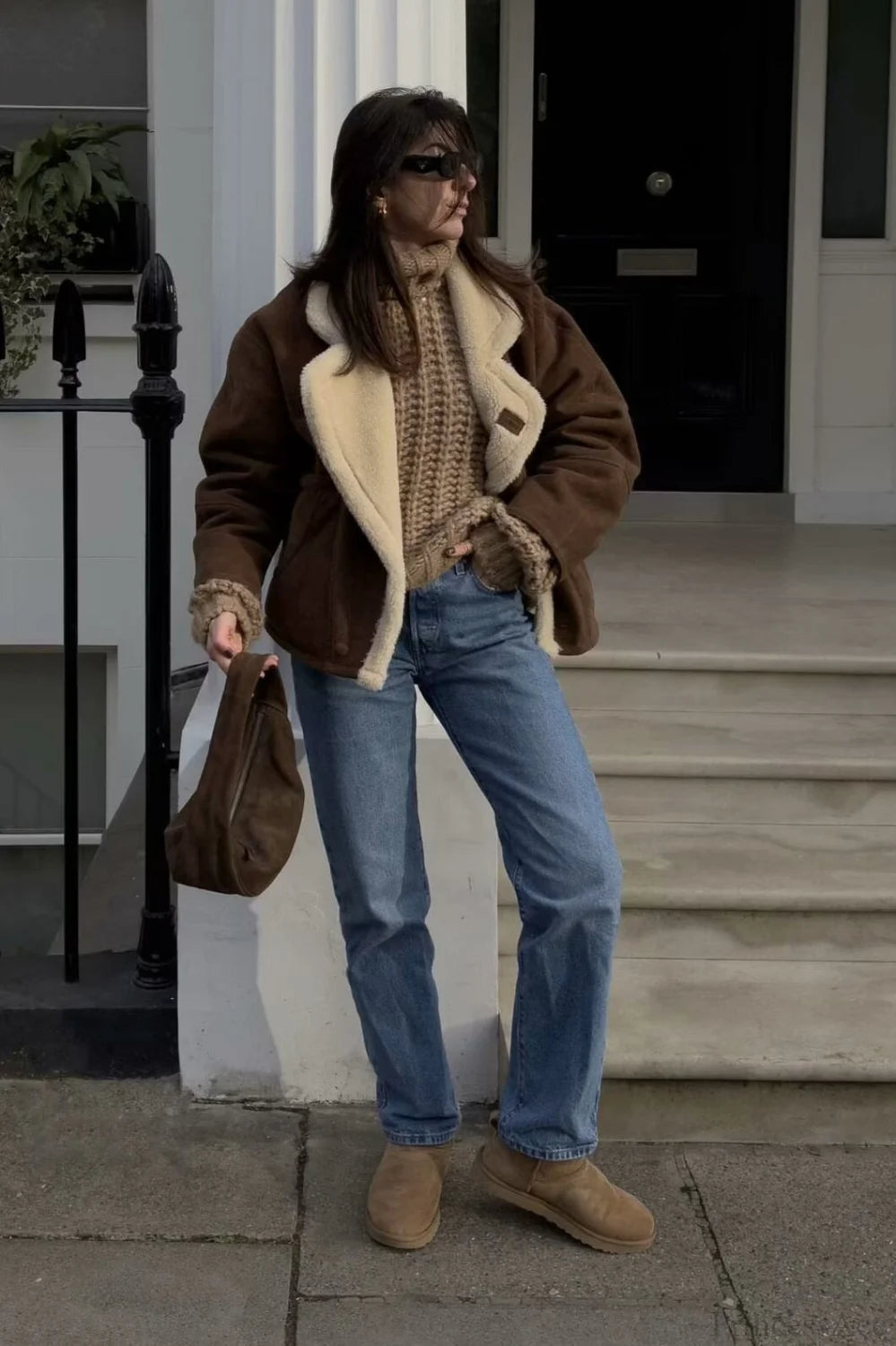 Vintage Sherpa Loose Warm Coat