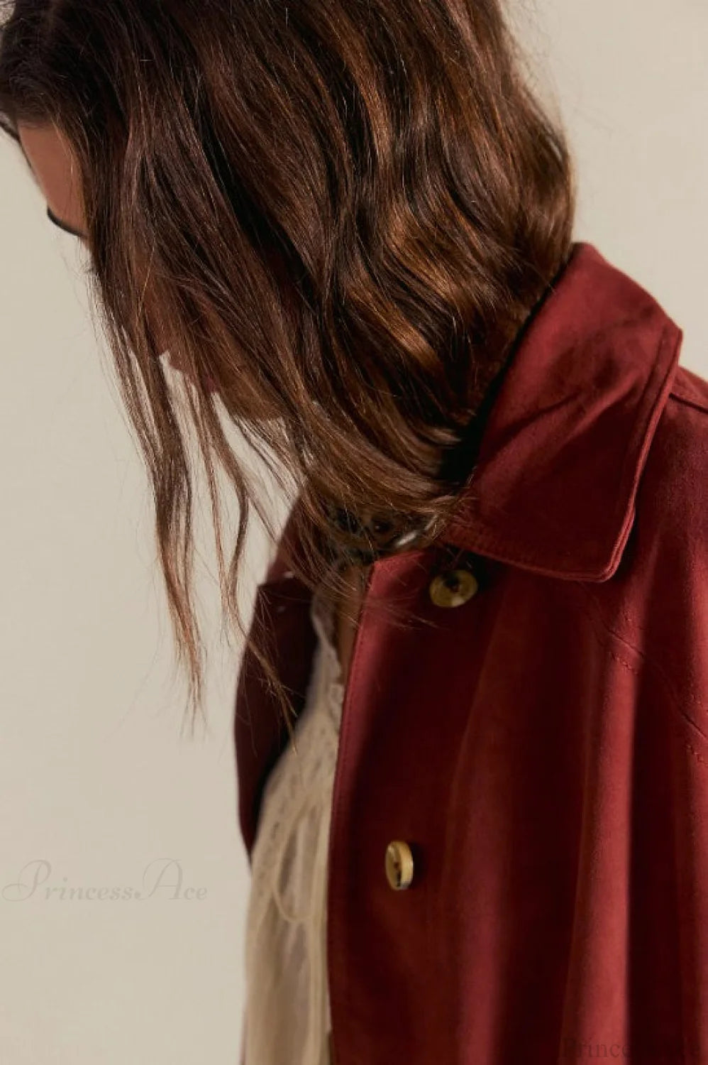 Vintage Simple Suede Single Breasted Jacket