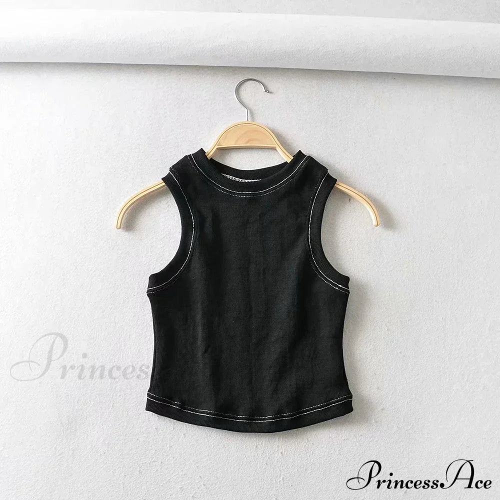 White Cute Short Crop Tops