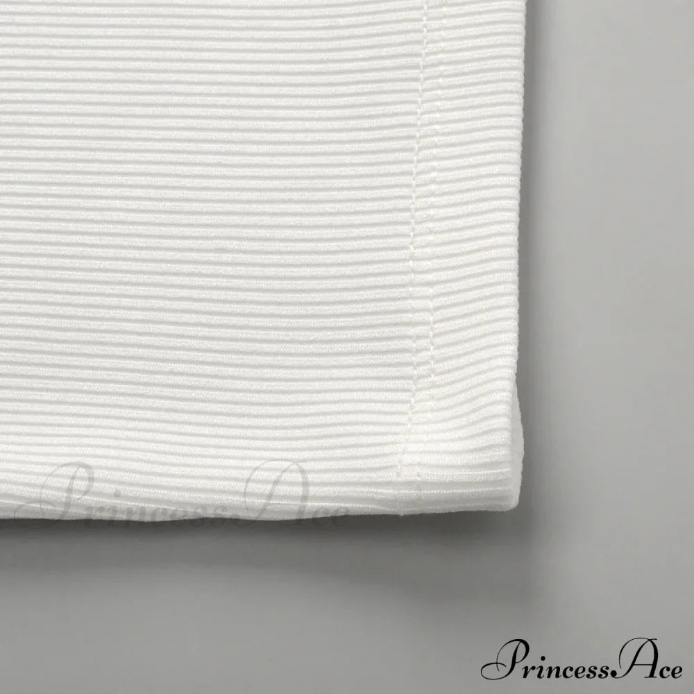 White Sleeveless Backless Streetwear Clubwear Aesthetic Elegant Party Bodycon Dress