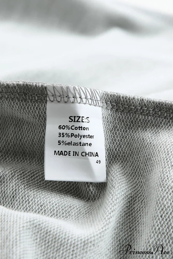 With - Arm Oversized Top Pockets Drop Gray Tops