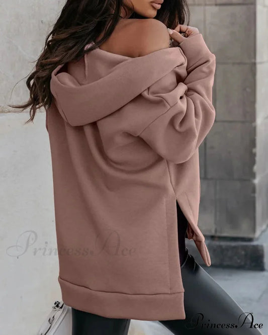 With Casual Coat Pocket Coats-L