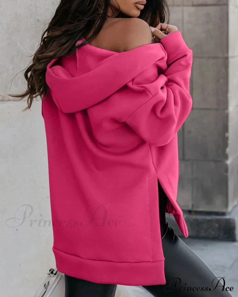 With Casual Coat Pocket Coats-L