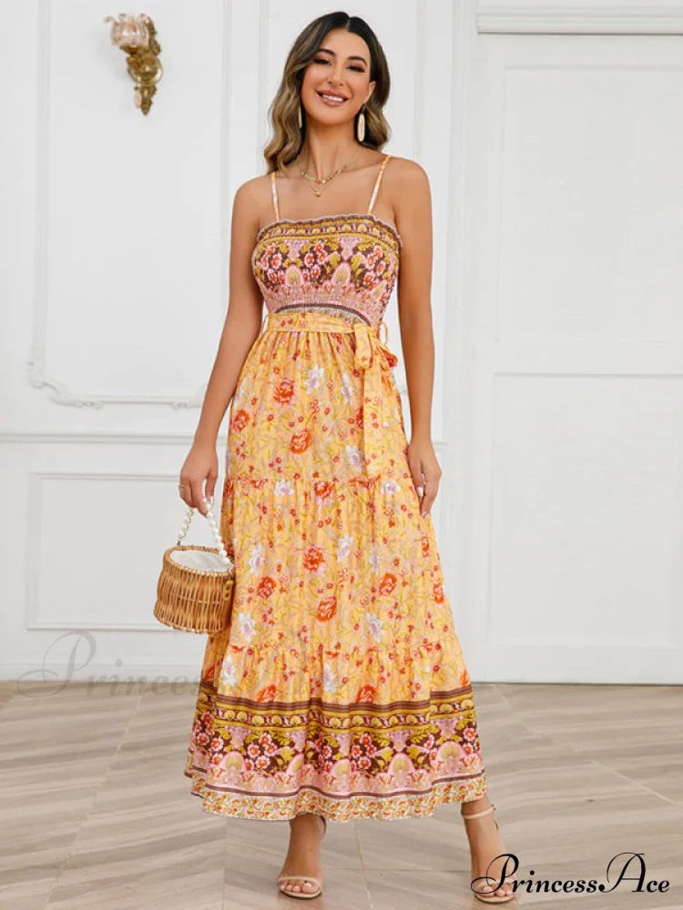 With Gown For Bohemian Women Full-Length Straps