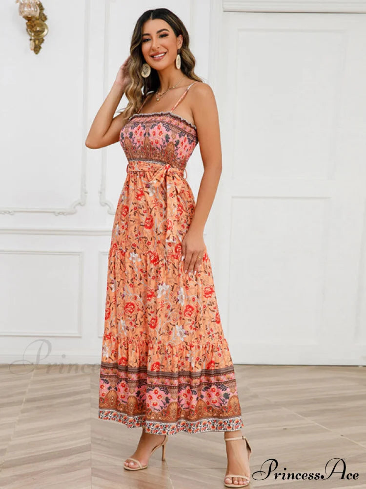 With Gown For Bohemian Women Full-Length Straps