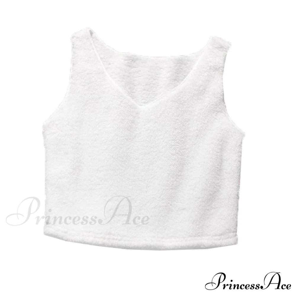 Women Sports Sets Coat + Shorts + Crop Casual Sexy Plush Hooded Top Tracksuit Velvet Outfits