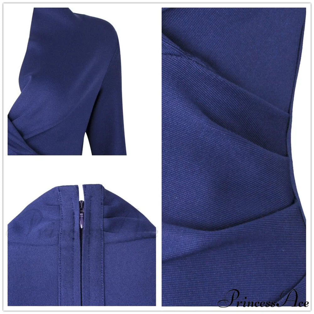 Women’s Full Gown Celebrity Club - V Bodycon Warm-Season Vestidos Deep Bandage Evening Neck With